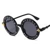 Small Round Women  Sunglasses  Vintage  Shades Black Metal Color Sun Glasses For Female Fashion Designer  New