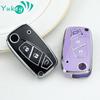 For FIAT Panda Stilo Punto Doblo Grande Bravo 500 Ducato Minibus TPU 3 Buttons Car Flip Key Case Cover Shell Fob Accessories