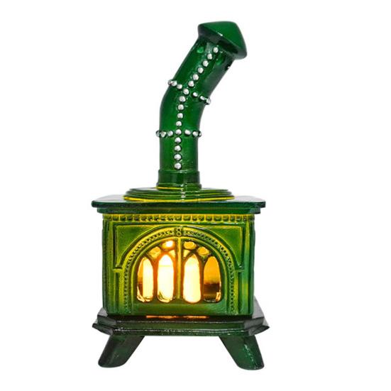 Mini-Kamin-Kerzenhalter mit LED-Kerze Dekorative flammlose Kerzenhalter Kerzenständer Tischmittelstück Feiertagsparty-Dekoration