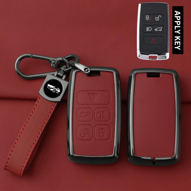 Innenraumleisten Auto Zinklegierung Schlüsselhülle Abdeckung Schale Für Land Rover Range Rover Discoverry 5 Sport Evoque Für JAGUAR XE XF XJ