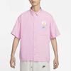 Nike Casual Sports Square Neck Short Sleeve Shirt Men Tops Pink HJ3956-662