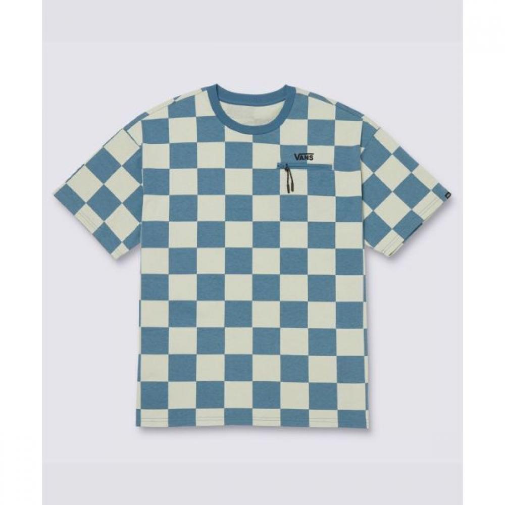 

Vans Vans Футболка Vans Checker с короткими рукавами Coffen Blue Check Vn000gr8csc1 S