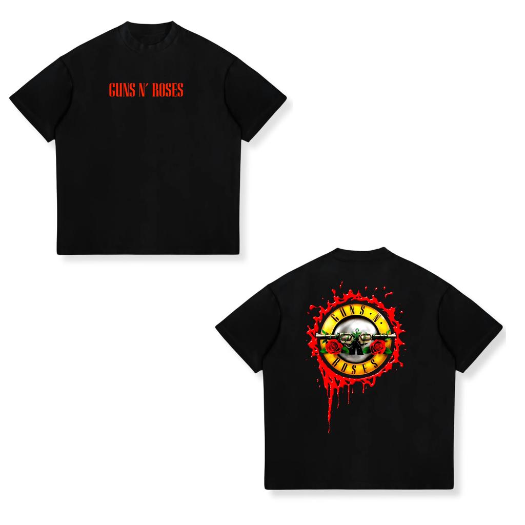 Popular Heavy Metal Band Cotton Printing T Shirts for UnisexWomen Fashion Hip Hop Streetwear Oversized Short Sleeve Tops Tees
