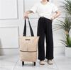 Foldable One-Way Wheel Shopping Tote – Portable, Large Capacity for Travel and Groceries