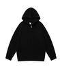 Unisex Loose Fit Zipper Hooded Cardigan Sweatshirt - Solid Color Casual Outerwear