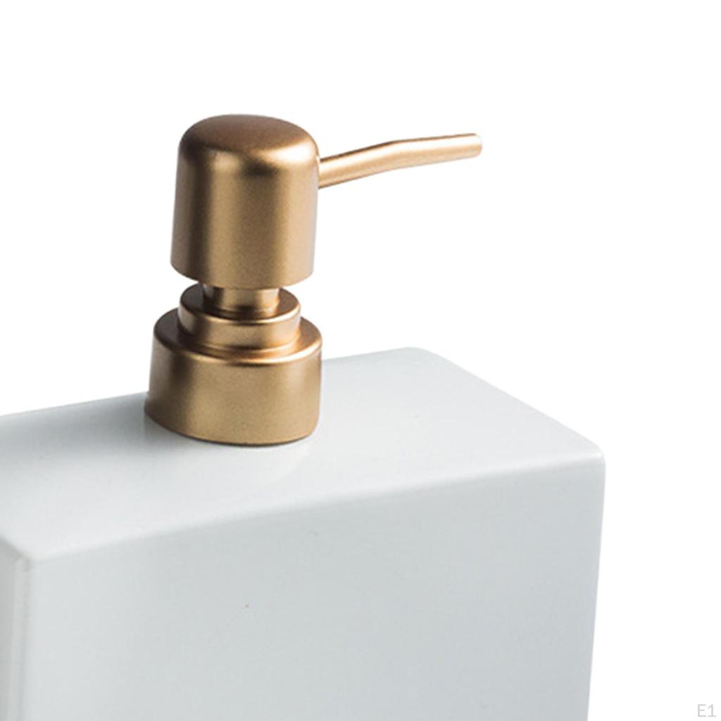 400ml Ceramic Soap Dispenser Bottle Hand Pump Shower Gel for Bathroom Hotel Countertop Home