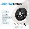 Drain Plug Accessory Set with Screws for Coffee Maker Water Tank to Solve Blockage Issues and Improve Water Flows