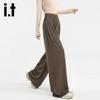 Izzue It Women's Relaxed Fit Drawstring Wide-Leg Pants