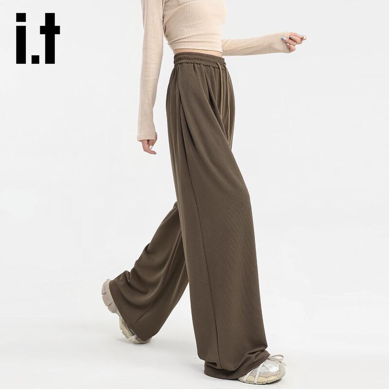 Izzue It Women's Relaxed Fit Drawstring Wide-Leg Pants