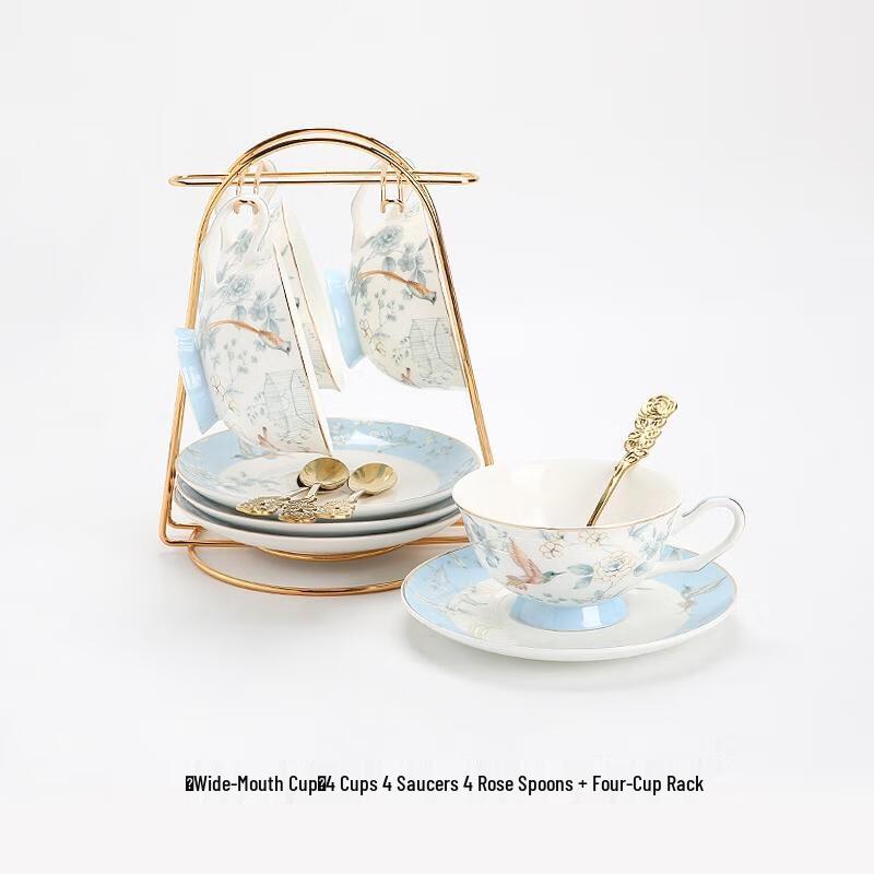 HANDUNYOU Wide-Mouth Coffee Cup Afternoon Tea Set
