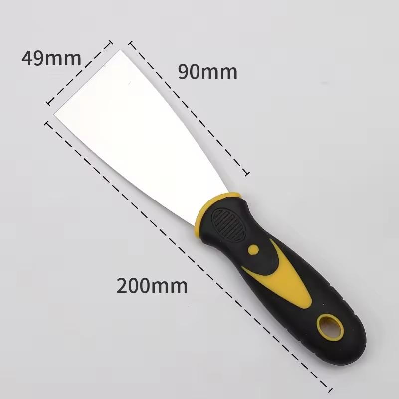 2/3/4/5 inch carbon steel dough knife scraper, various size spatula for paint and wall repair, household and industrial cleaning