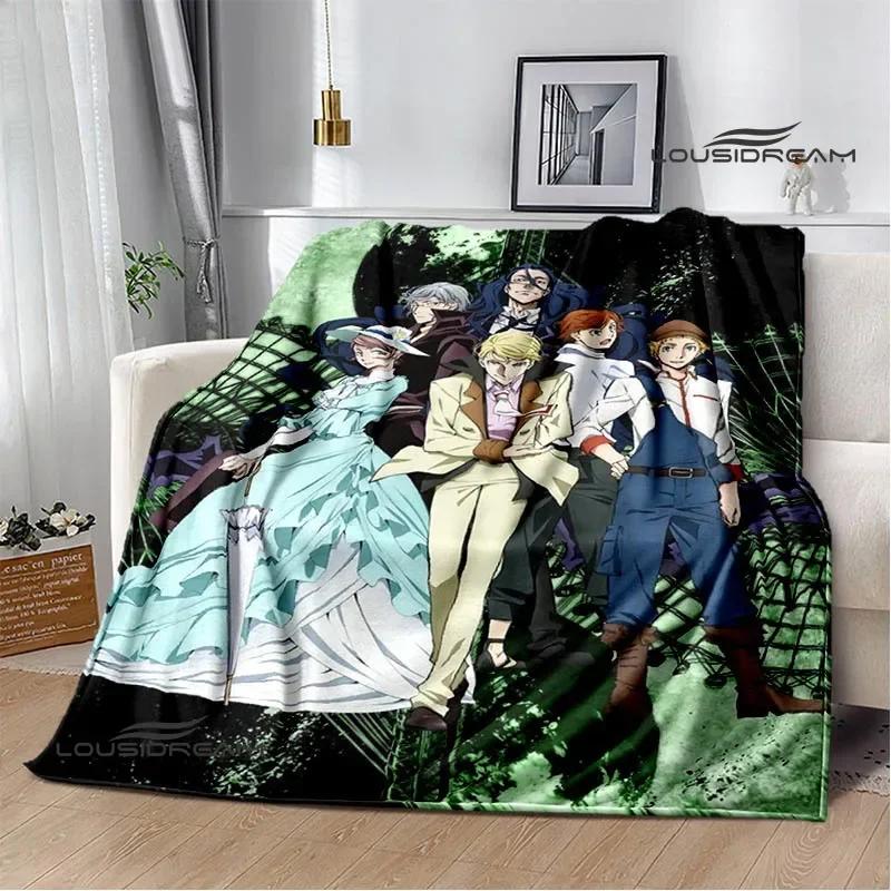 Cartoon Bungou Stray Dogs bedruckte Decken Picknickdecke Warme Flanelldecken Hausbettbezüge Decken für Betten Geburtstagsgeschenk