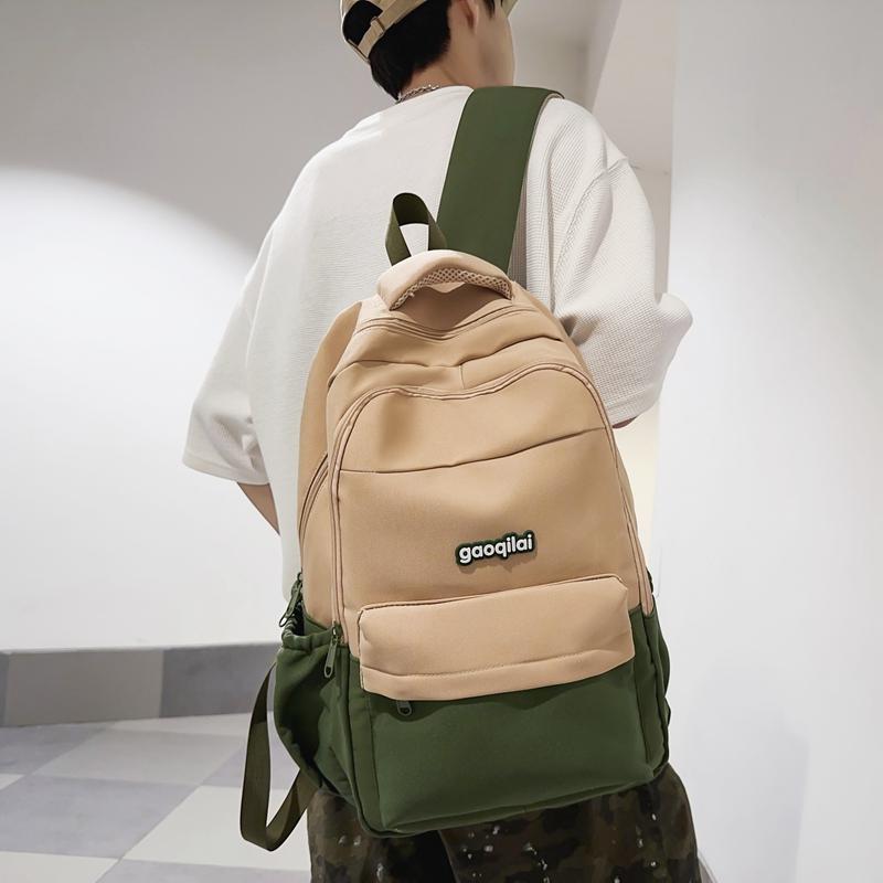 Мужской рюкзак с цветными блоками — фото 6