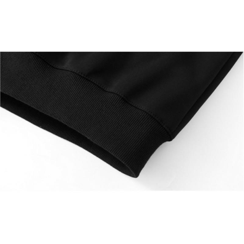 Costume de sport grande taille pour homme printemps et automne, ensemble deux pièces veste à capuche couleur unie + pantalon de survêtement