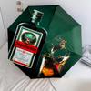 Jägermeister Splash: Kräftig Lebhaft Faltbarer Regenschirm Langlebig Geeignet für alle Jahreszeiten Dreifach faltbar Reise Sonnenschirm