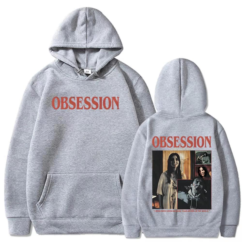 Horror Movie Fan One Wish Willow Hoodie, Men's Fashion Vintage Gothic Long Sleeve Loose Hooded Sweatshirt Hoodies