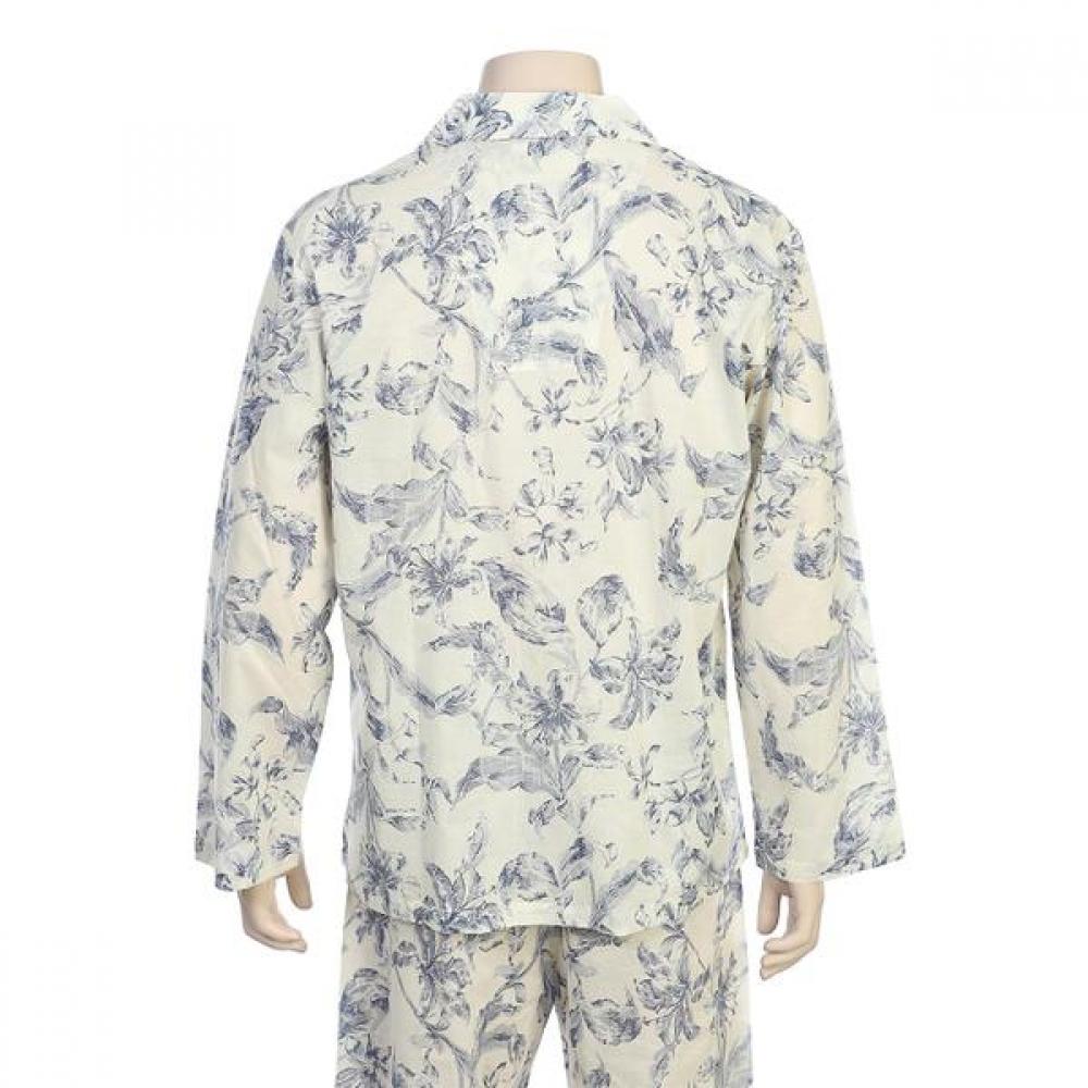 BARBARA Men S 100  aSacotton Print Pajama Amp4594b