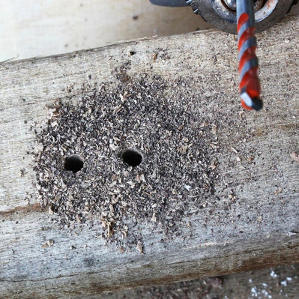 5pcs Drill Bit Set 6/6/8/10/12mm Multifunctional Drill Bit Set for Tile Concrete Brick Glass, Plastic and Wood Tungsten Carbide Tip Tools Set