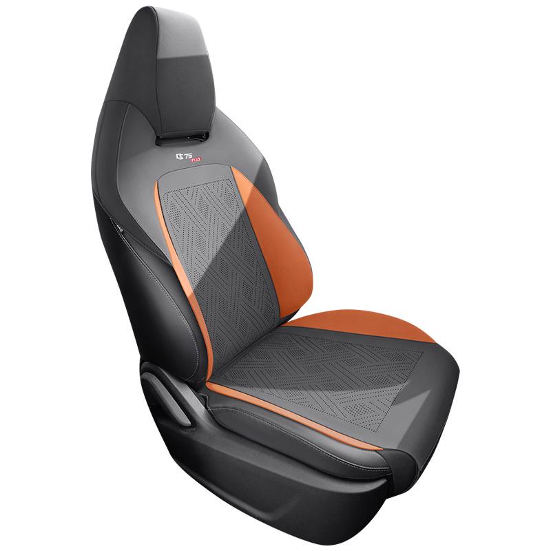 Suede Saddle Cushion: Ventilated Half-Wrap Seat Cover for Changan CS75 Plus