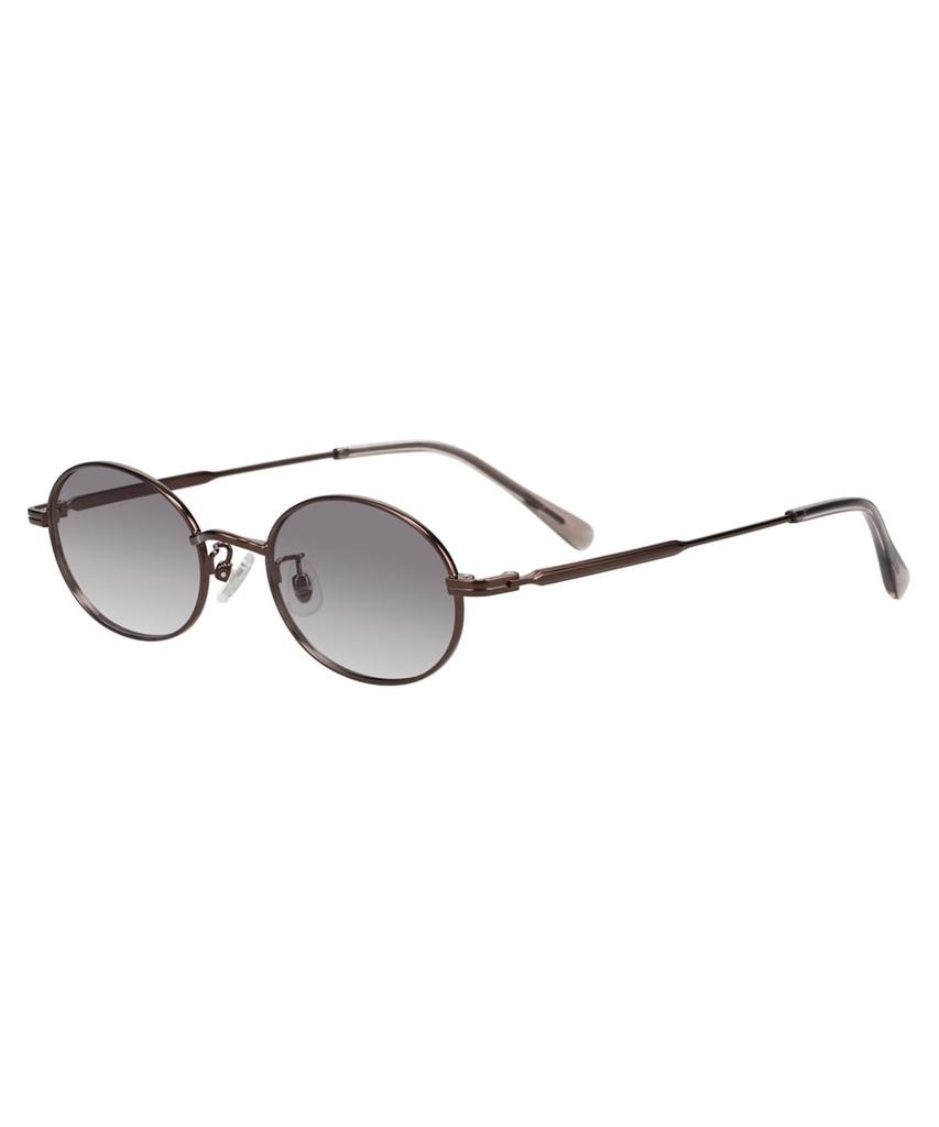 Zoff SUNCUT ZC252G07 Oval Sunglasses Brown Metal Frame UV 100 Cut Unisex Non-Prescription Stylish Eyewear