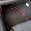 MONSTER SPORT Floor Mats for Cappuccino Manual Black x [EA11R/EA21R] Transmission, Red, 894501-2800M