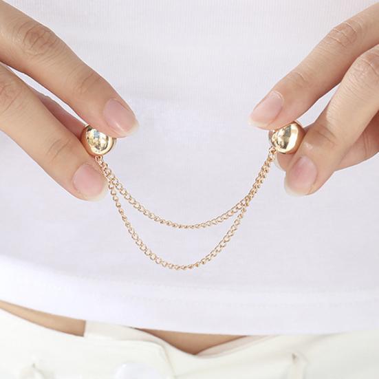 Magnetic Clothing Clips Multi-Function Clothes Hem Clips Magnetic Clips with Chain for Women Pants Jeans Shirts Sweaters