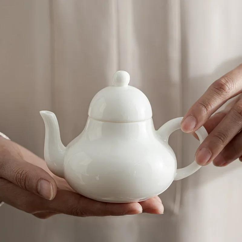 Style Pear Shape Ceramics Teapots Home Drinkware Filter Porcelain Tea Pot Teaware 150ml Handmade Tea Set Beauty Kettle