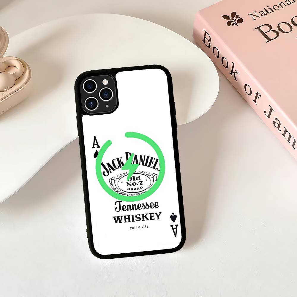 Klassisches Whiskey-Logo J-Jack D-DanielS Handyhülle für iPhone 16 15 14 13 12 11 17 Pro Max Plus Magnetische Kabellose Hülle