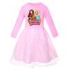 Girls Printed Star Skirt Rainbow Lace Dress 5902