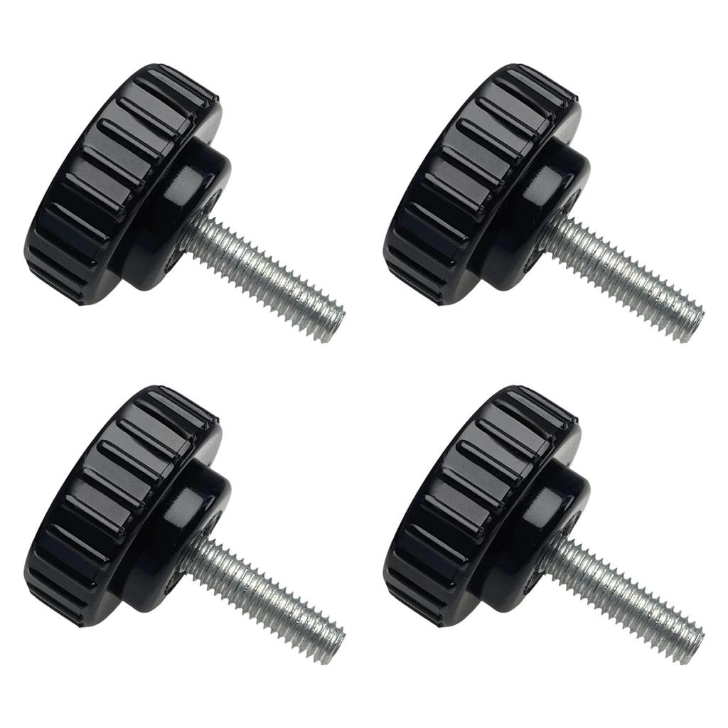 4 Stück 6mm gerändelter Griff ergonomischer Rändelknopf Industrieschrauben Ersatz Rundkopfgriff Handschraube langlebig