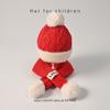 Vánoční dětská čepice, šála a rukavice třídílná dětská sada Zimní kašmírové dětské chlapecké a dívčí nákrčníky pro zahřátí