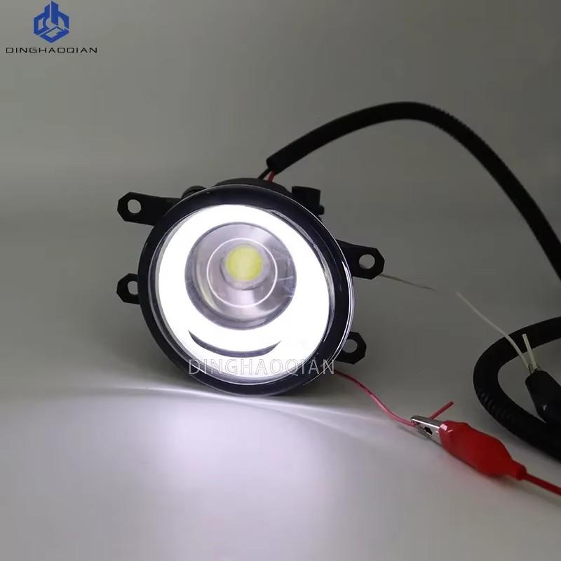 2 Pieces Car Fog Light LED Angel Eye DRL Daytime Running Lamp H11 12V High Bright For Toyota Wish 2009 2010 2011 2012