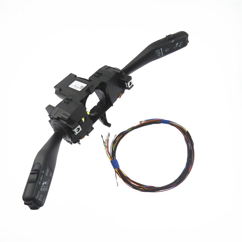 1Set Steering Wheel Turn Signal Cruise Combination Switch Control Stack & Cable for polo 6RA953513G 6RA 953 513G 6RA 953 513 G