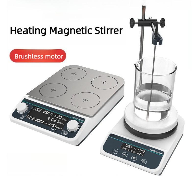 Laboratory Heating Magnetic Stirrer Constant Temperature Digital Display Heating Electromagnetic Stirrer Lab Hot Plate Mixer MS3（1L）