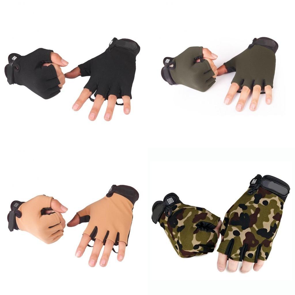 Duurzame Gebreide Halfvingerhandschoenen Voor Buitenavonturen En Sportbescherming