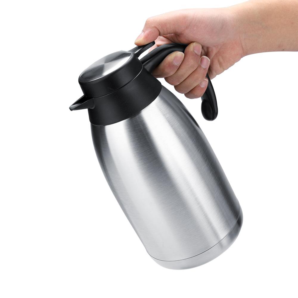 1,5L/2L Inhoud Roestvrij Staal Thermosfles Vacuüm Geïsoleerd Geïsoleerde Theepot Koffiepot Thuisgebruik