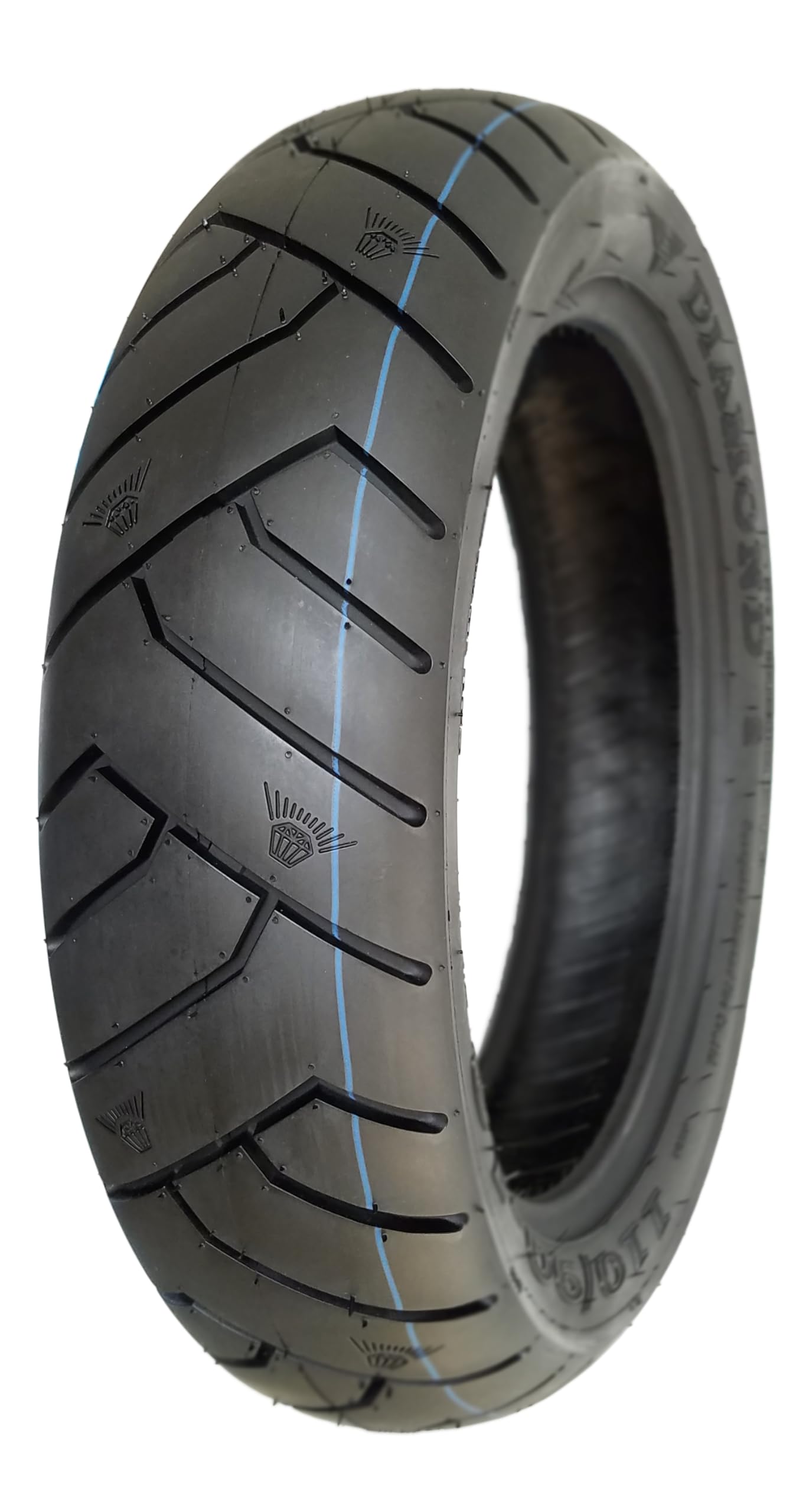 

Мотоциклетная шина Diamond D641 для переднего колеса и бескамерных скутеров, задняя, 120/70-12 51L, (TL)