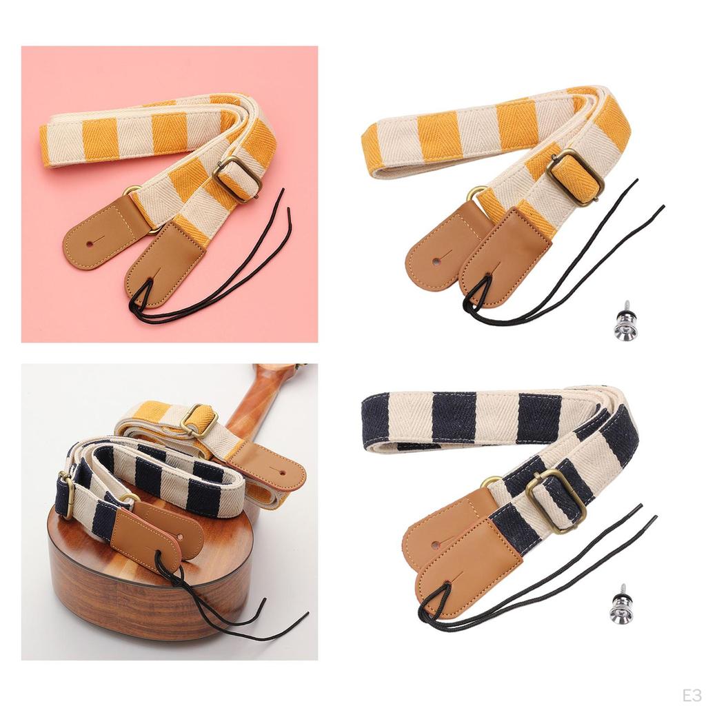 Adjustable Ukulele Strap Fashionable Stringed Instrument Accessory Wear Resistant Lanyard