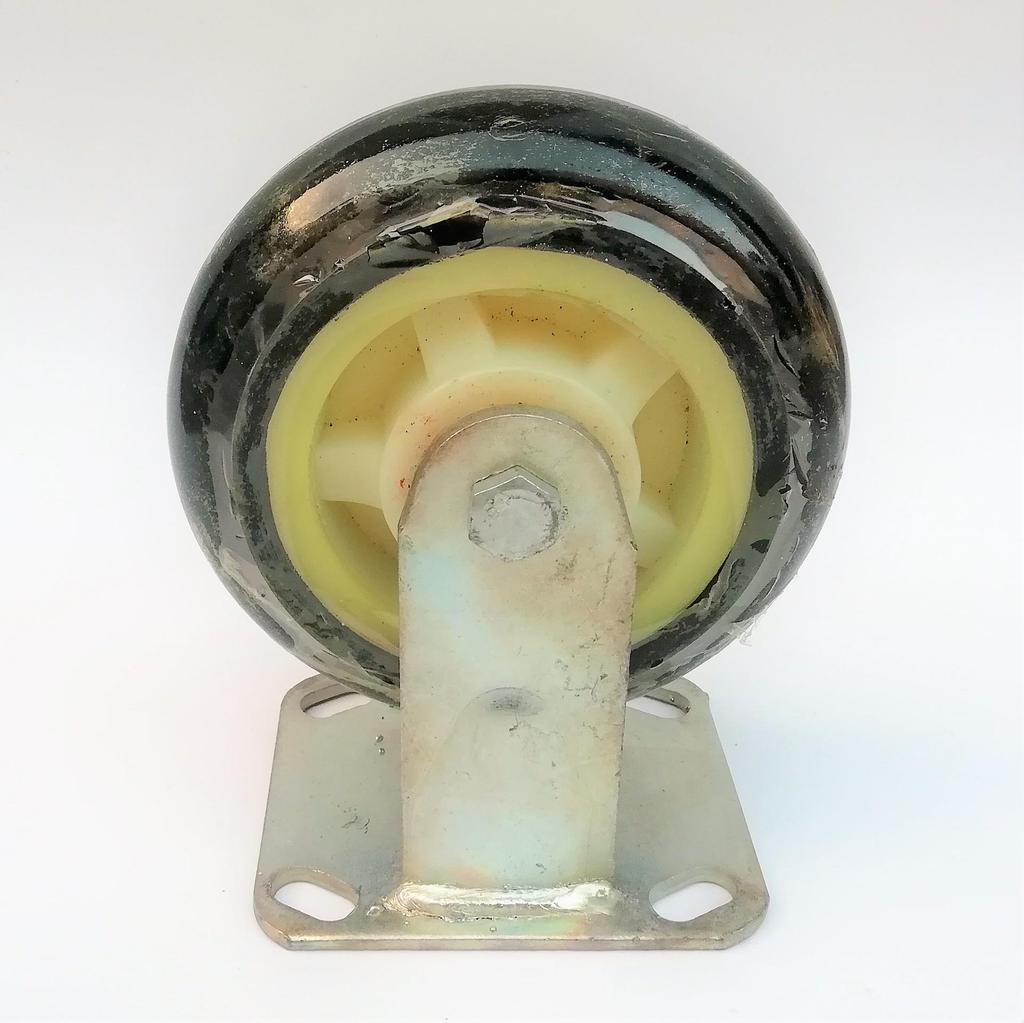 Heavy-Duty Shock-Resistant Universal White Rubber Core Industrial Caster Wheel