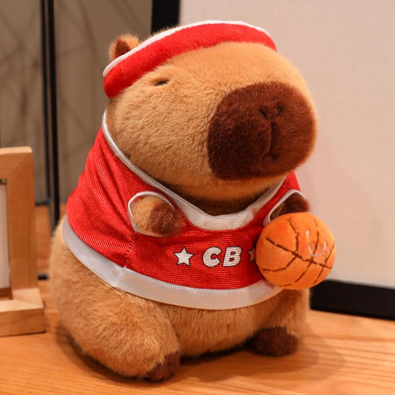 

Sporty Capybara Plush Toy - Football & Basketball Variants 22cm