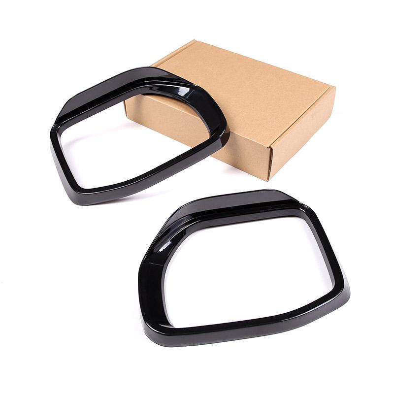 

ABS Carbon Fiber/Silver For Ford Maverick Car Exterior Mirror Rain Eyebrow Frame Decorative Sticker Car Accessories чорний