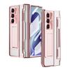 Electroplated Clear Hinge Case With Pen Slot Galaxy Z Fold 8 Ultra 7 6 5 4