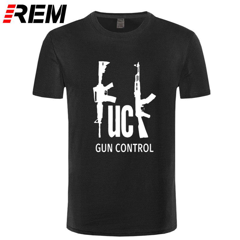 

Gun Control Ak -47 Принт Футболка Уличная одежда Мужская одежда Бренд Хипстер Хлопок Высокое качество Мужчины Привет