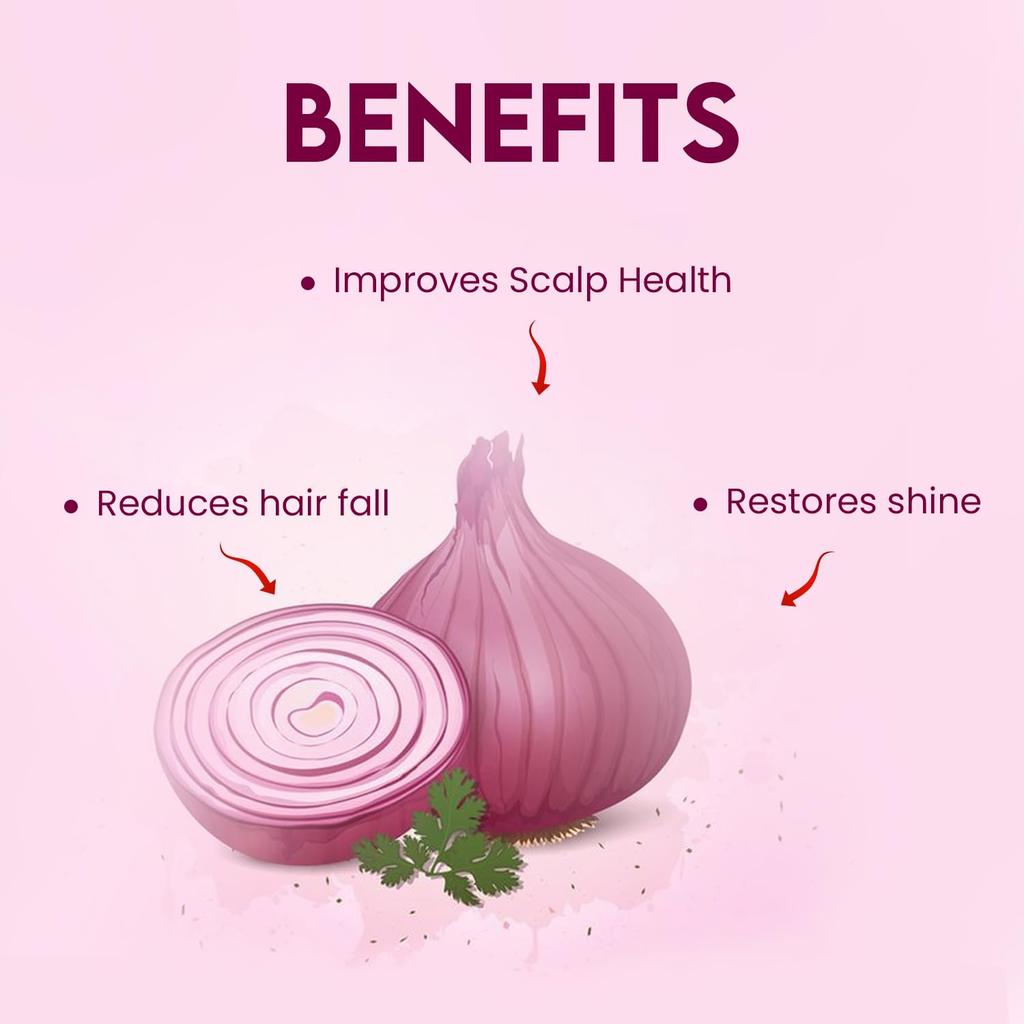 Jovees Herbal Red Onion Oil And Bamboo Strengthening Shampoo For Strong Smooth Healthy Hair 300ML