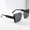 New large-frame square polygonal sunglasses UV-proof sunglasses that women's simple fashion trimming