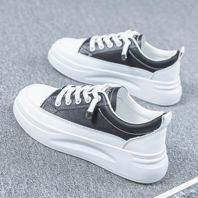 

2025 лето сетчатые дышащие маленькие белые туфли женские туфли толстая подошва туфли повседневные спортивные тонкие сетчатые туфли дышащие увеличение 40