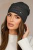 Winter Hat Made of Viscose, Non-Allergic, Graphite Color Kamea-Narcissus