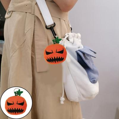 Halloween Pumpkin Plush Doll Keychring Pendant Cute Stuffed Keychain Charms Mini