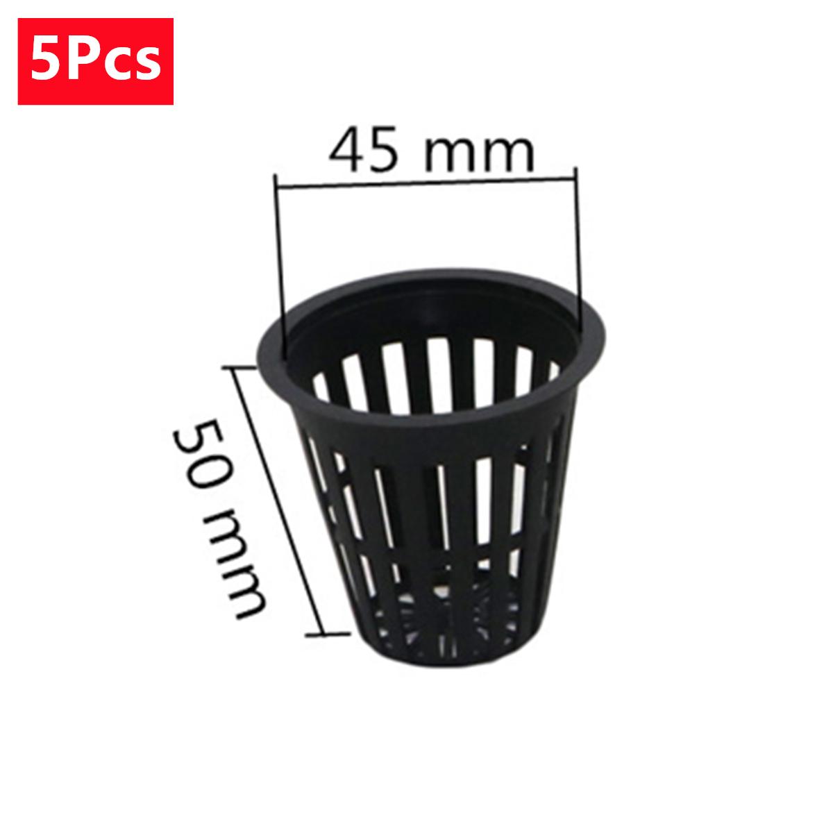 

Planting Mesh Cup Hydroponic System Net Basket Soilless Flower Pot Plastic Plant Rooter Slotted Colonization Container 5/50Pcs