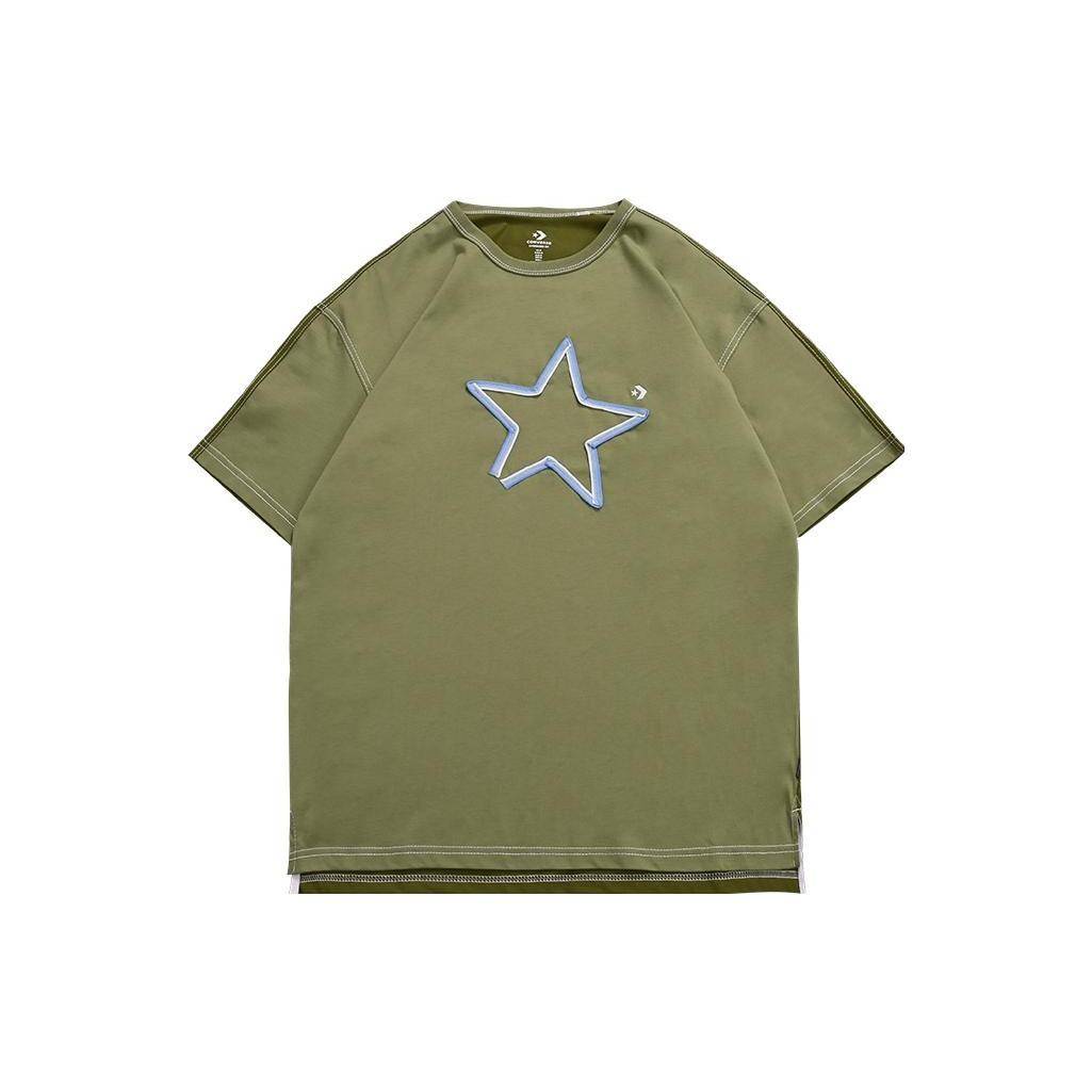Converse One Star Logo Tee Asia Sizing  Olive Green  Men s 10025871-A03 L